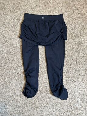 Athleta Black Skirted Leggings